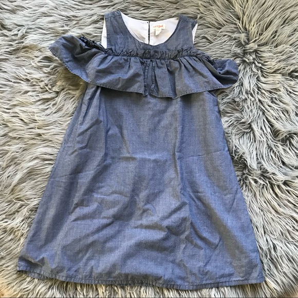 Cat & Jack Other - Cat & Jack Kids Denim Shoulder Dress